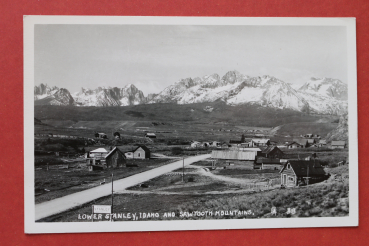 Ansichtskarte Foto AK Lower Stanley Idaho 1930-1950 Straße Häuser Ortsansicht USA Amerika Vereinigte Staaten